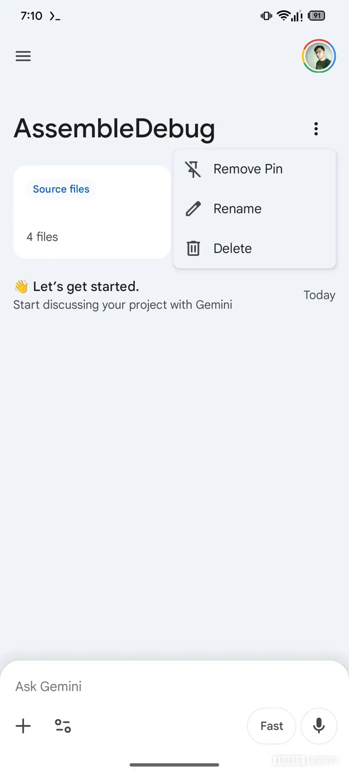 Google Gemini Projects-Tool – erster Blick auf Leak 6