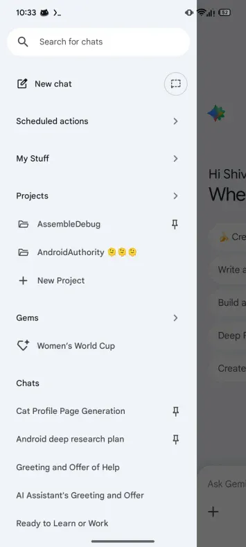Google Gemini Projects-Tool – erster Blick auf Leak 7
