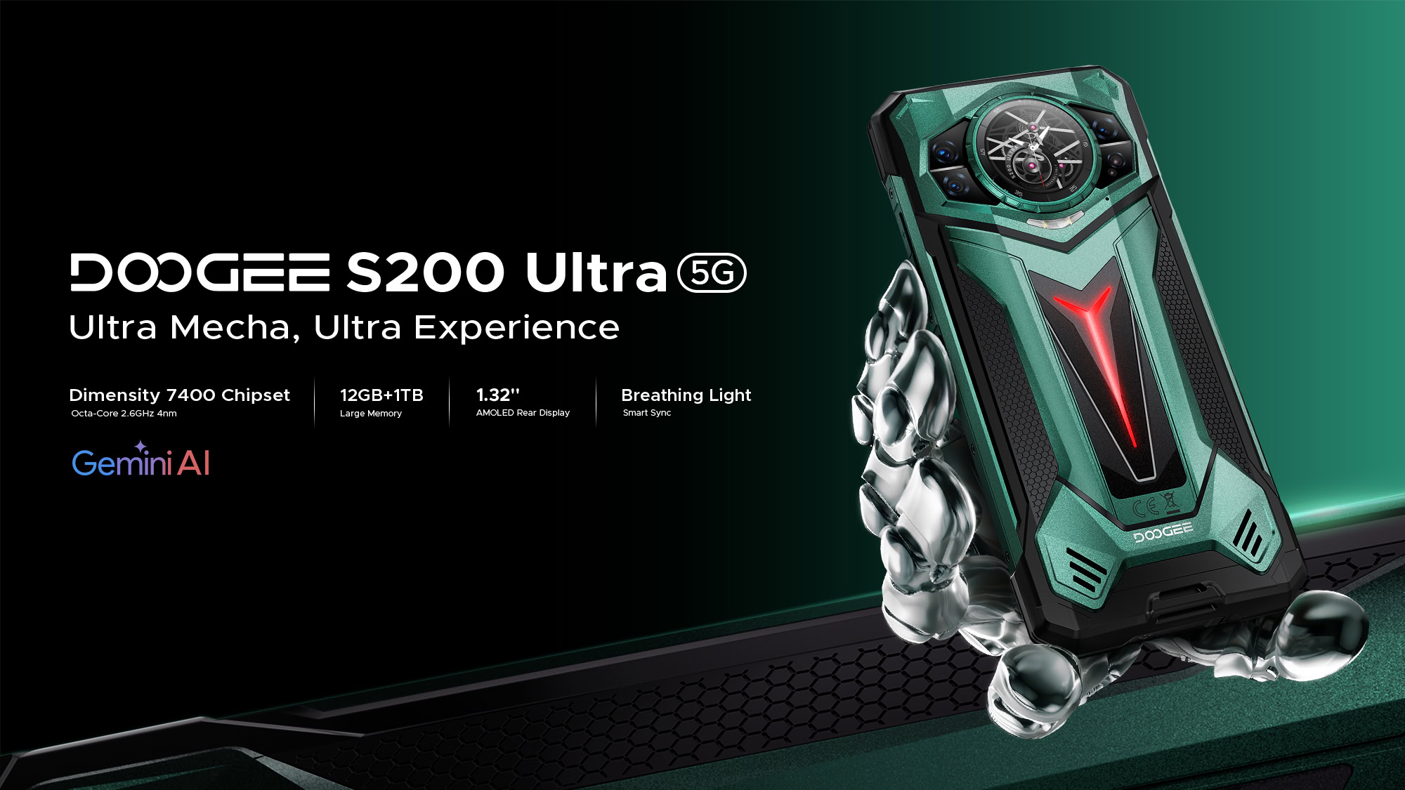 DOOGEE S200 Ultra ist ein Biest: Robuste Bauweise, 11.000-mAh-Akku und ein zweiter Bildschirm