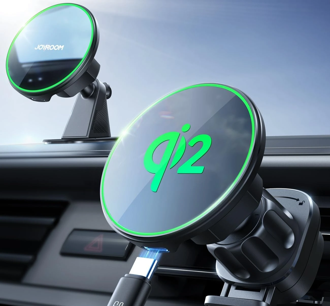 JOYROOM Qi2 Magnetisches Autoladegerät