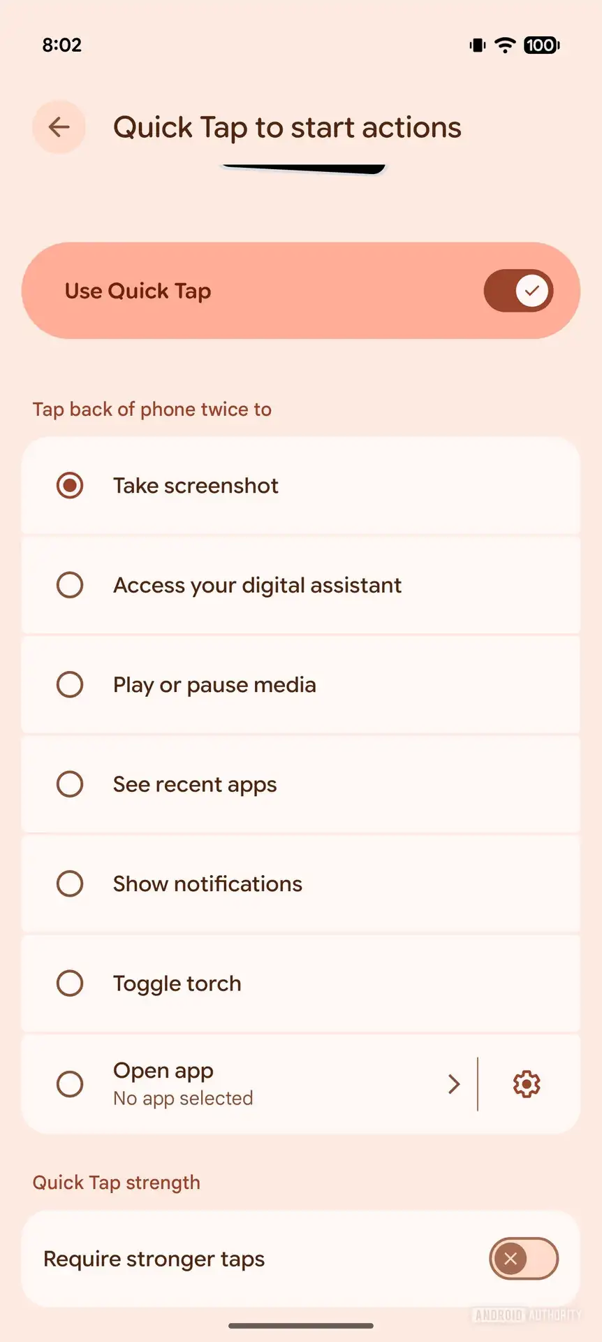 Google Pixel Quick Tap-Gestenkorrektur 2