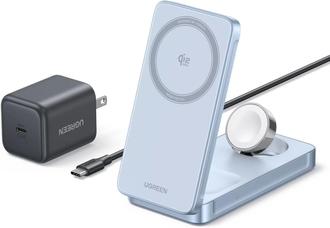 UGREEN MagFlow 3 in 1 faltbares Ladegerät