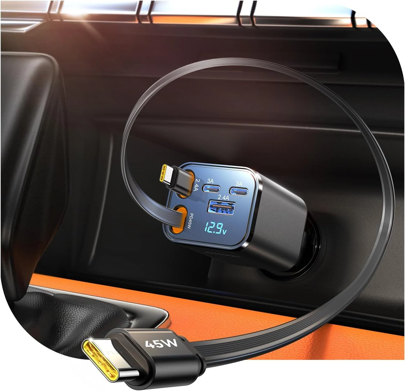 Joyroom 5-Port-Autoladegerät-Adapter