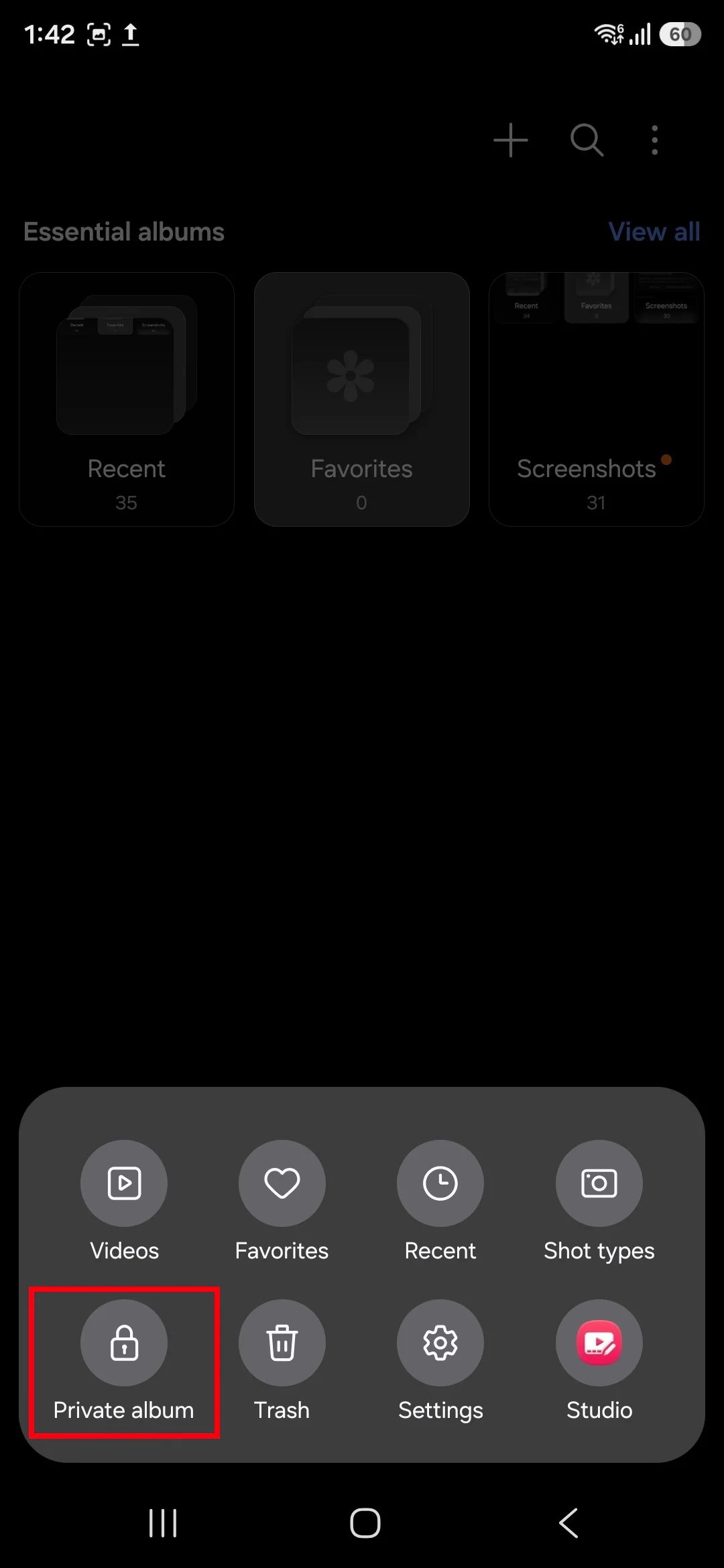 Samsung Gallery Private Album One UI 8 5 2