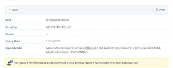 IMEI-Datenbank