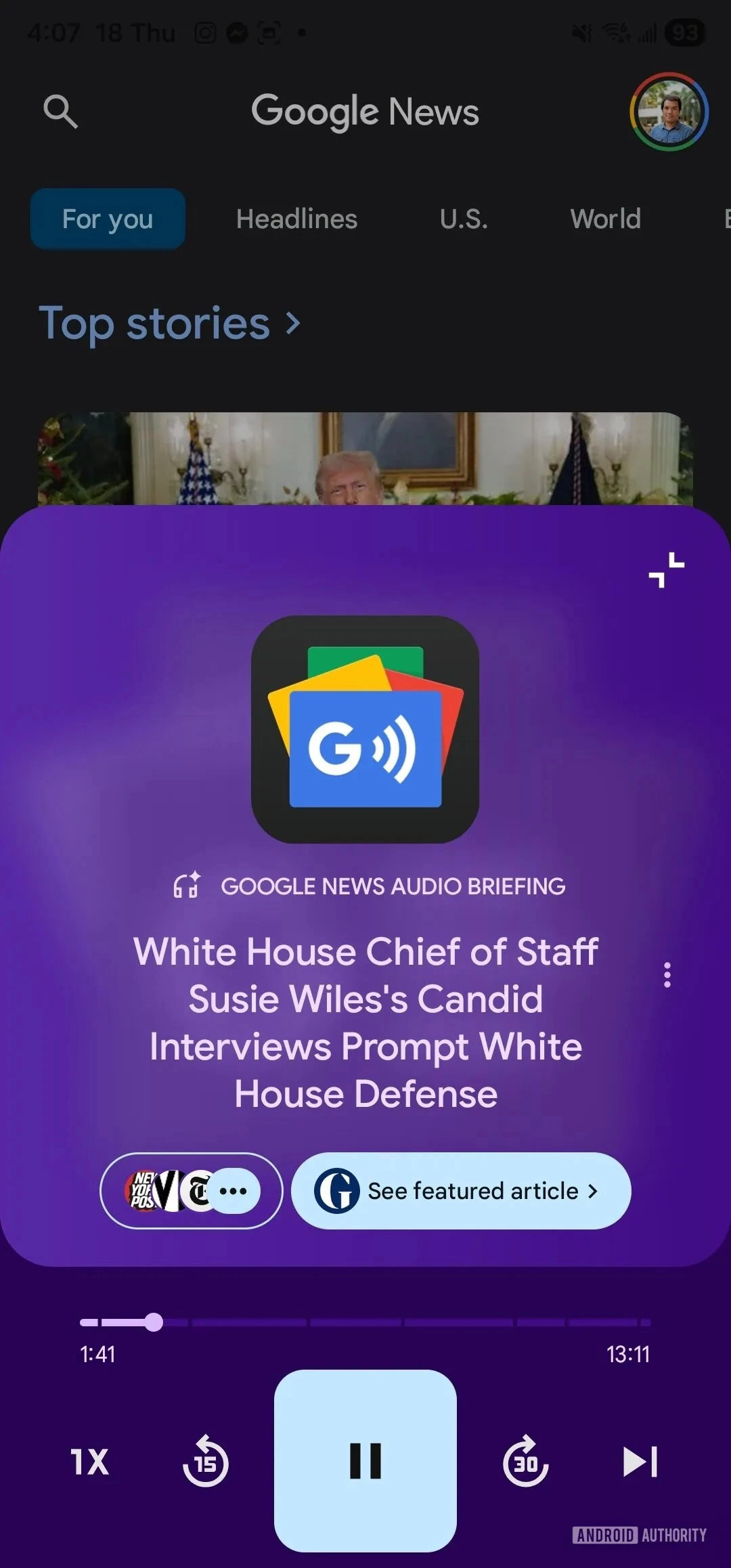 Audio-Briefings zur Google News-App 2