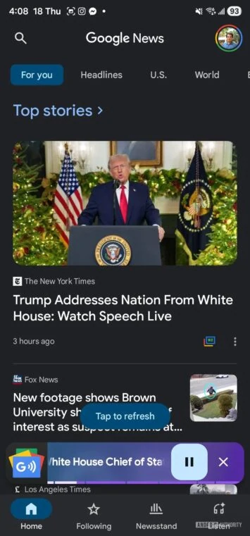 Audio-Briefings zur Google News-App 4