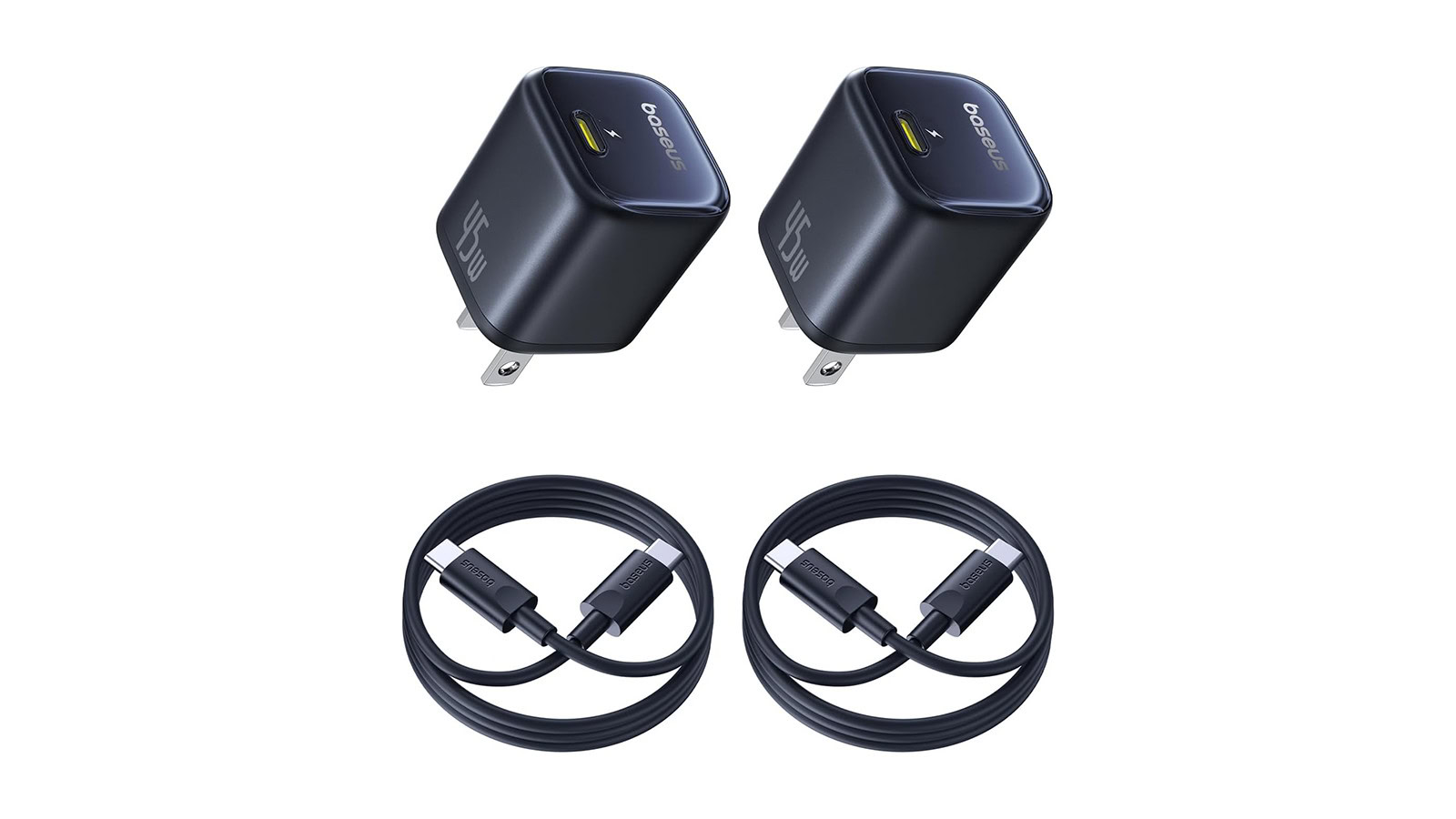 Erhalten Sie zwei 45-W-USB-C-Ladegeräte mit Kabeln für unter 25 $