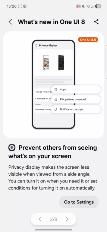 Samsung Tipps Privacy Display-Funktion 2