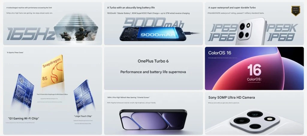 OnePlus Turbo 6 verfügt über 1024 x 456