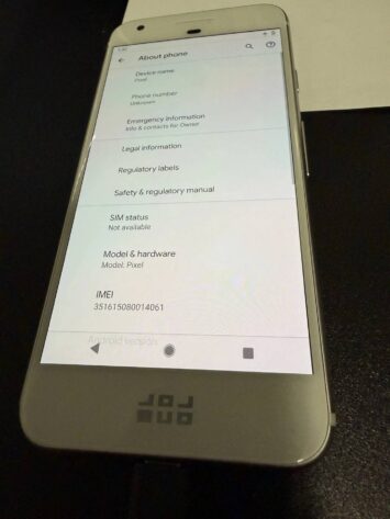 Google Pixel Prototyp eBay 1