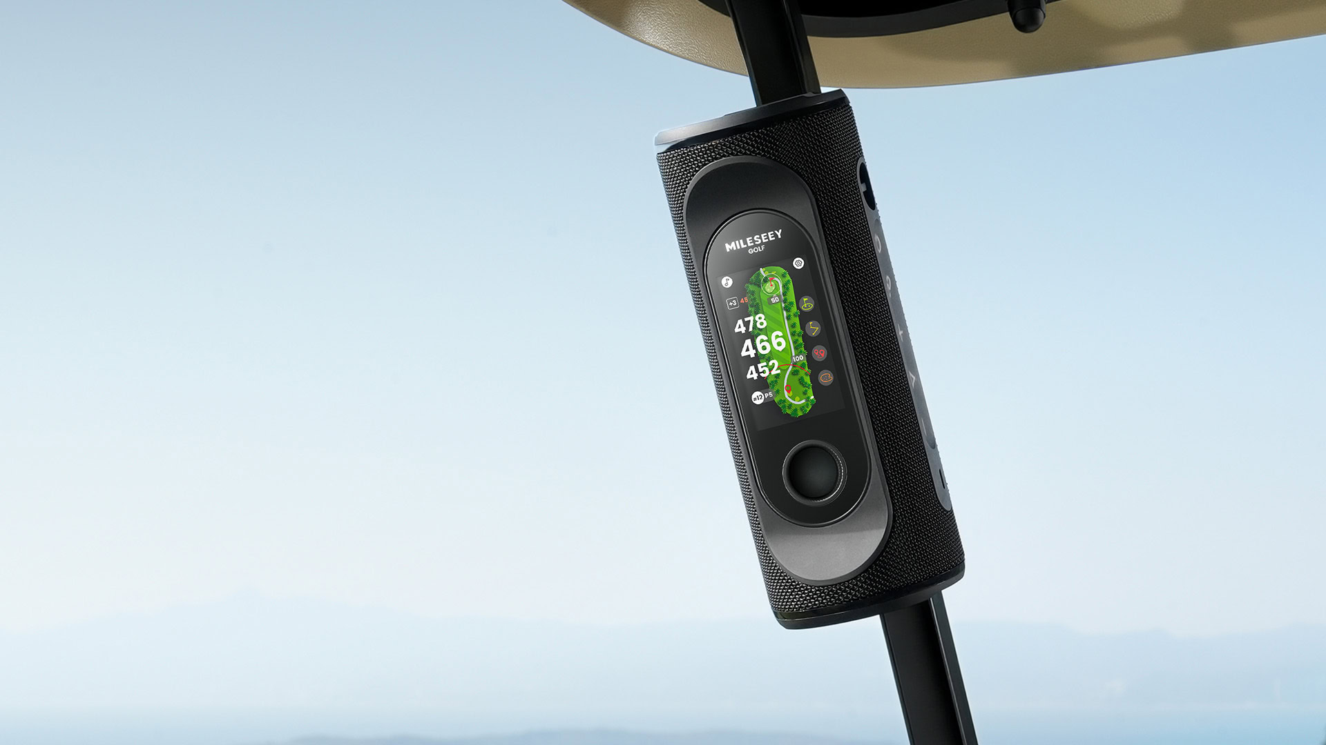 Der weltweit erste Golflautsprecher und abnehmbare GPS-Handheld-All-in-One – entwickelt für das moderne Spiel