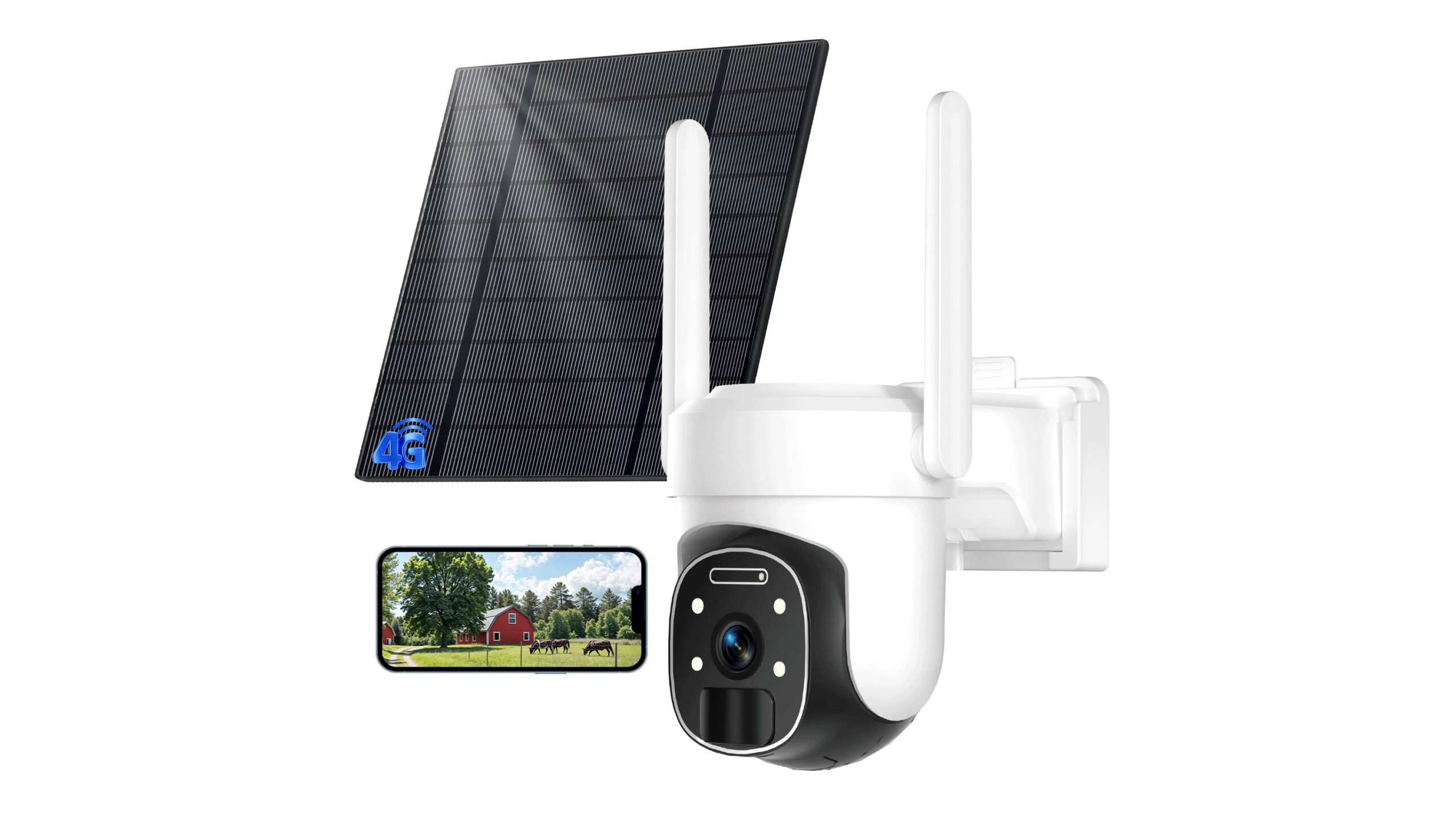 Die erschwingliche KI-Überwachungskamera von Huevue verfügt über Solarenergie und Nachtsicht