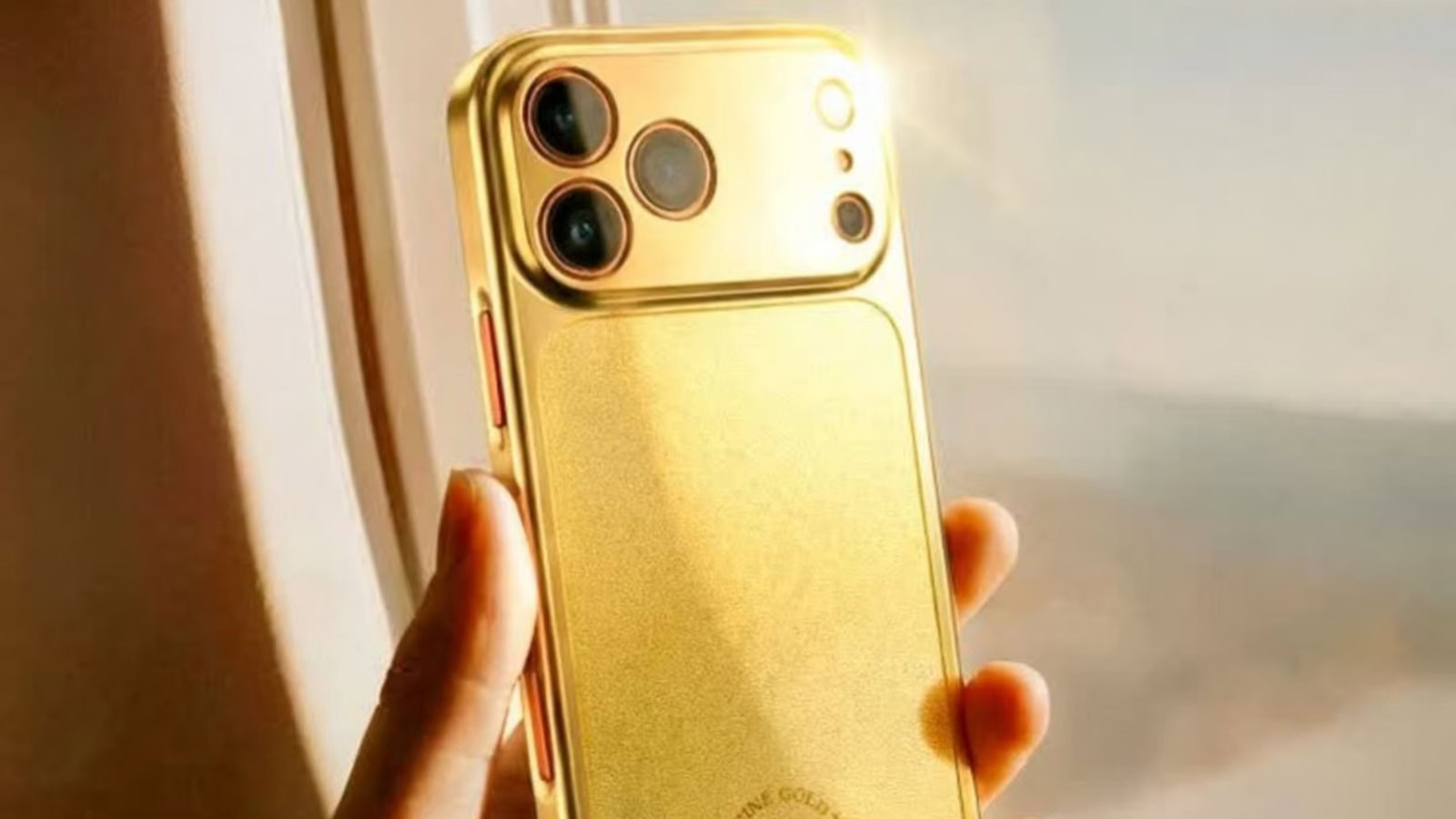 Hier ist eine Hülle aus reinem Gold für Ihr iPhone 17 Pro Max ... die Sie nicht kaufen können