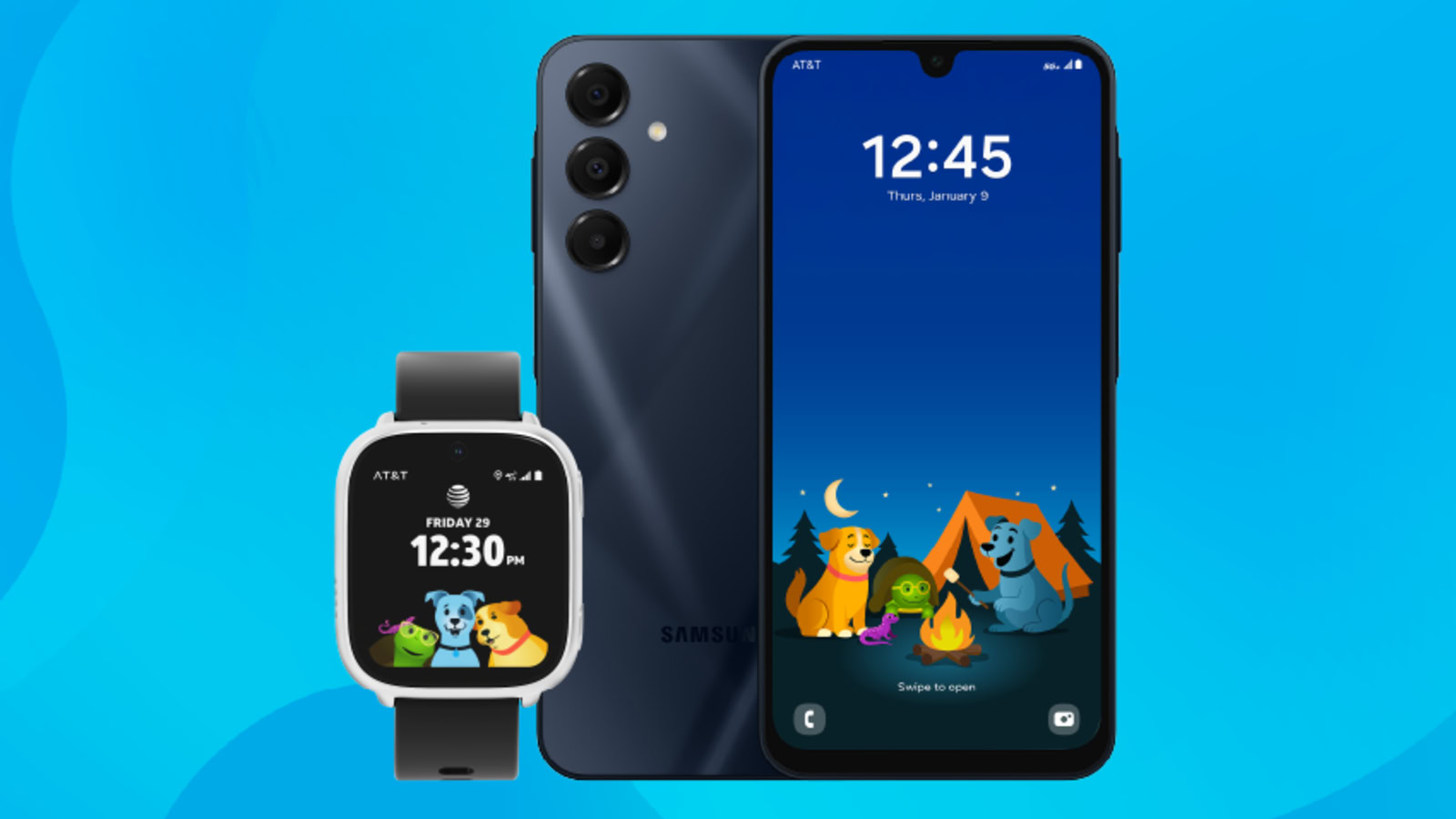 AT&T bringt ein neues erschwingliches Smartphone und eine Smartwatch für Kinder auf den Markt