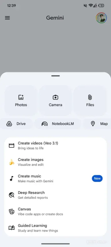Gemini AI Google Maps-Anhangsfunktion 1