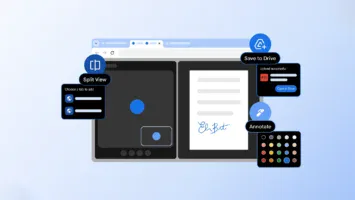 Natives geteiltes Bildschirmbild von Google Chrome 1