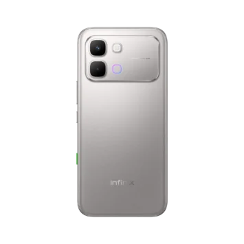 Rückseite des Infinix Note Edge 5G Lunar Titanium