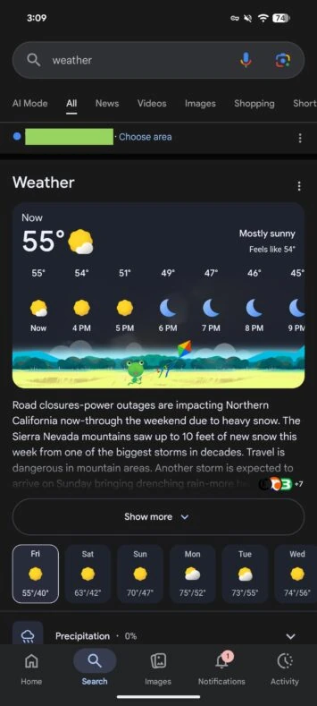 Google Wetter neu 1