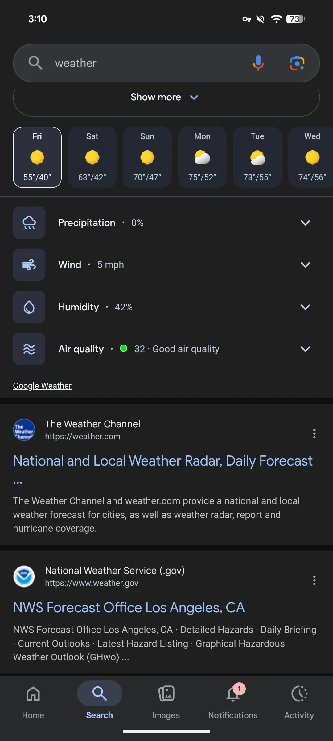 Google Wetter neu 2