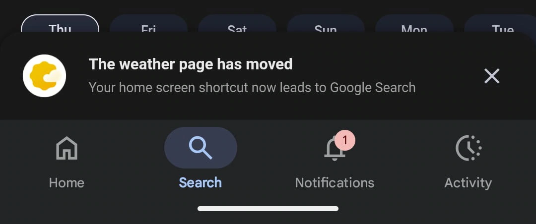 Google Wetter-App