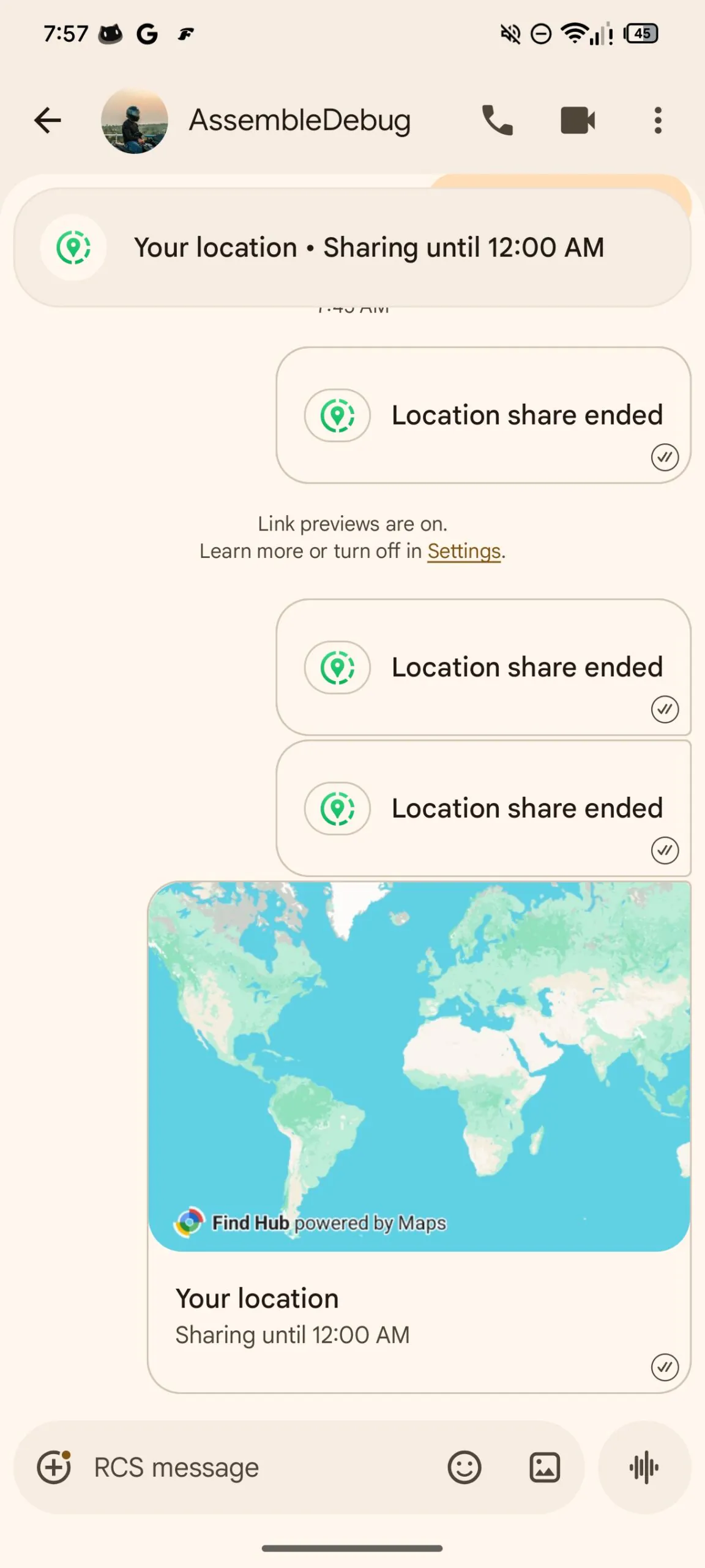 Google-Nachrichten Echtzeit-Live-Standortfreigabe 2