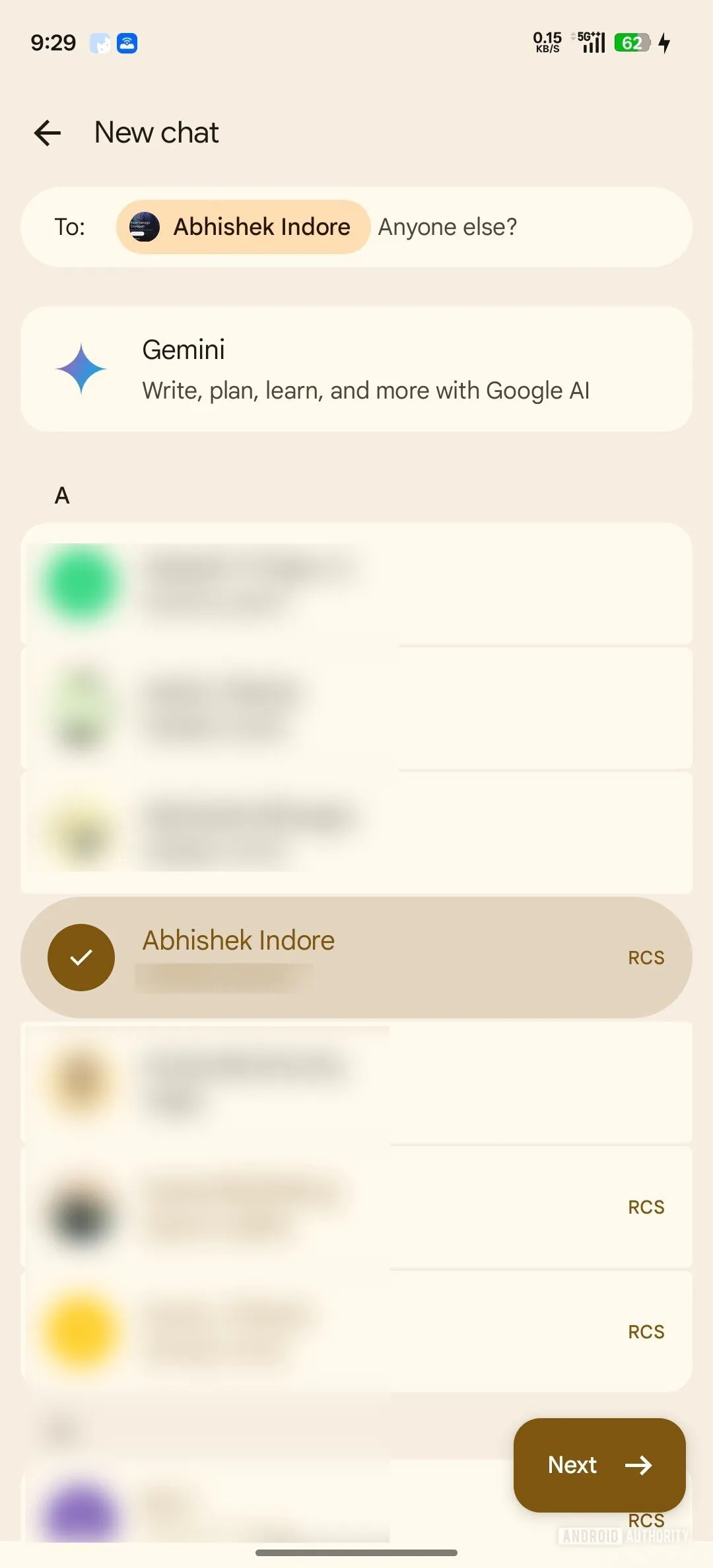 Erstellen Sie mit Google Messages einen neuen Gruppenchat 3