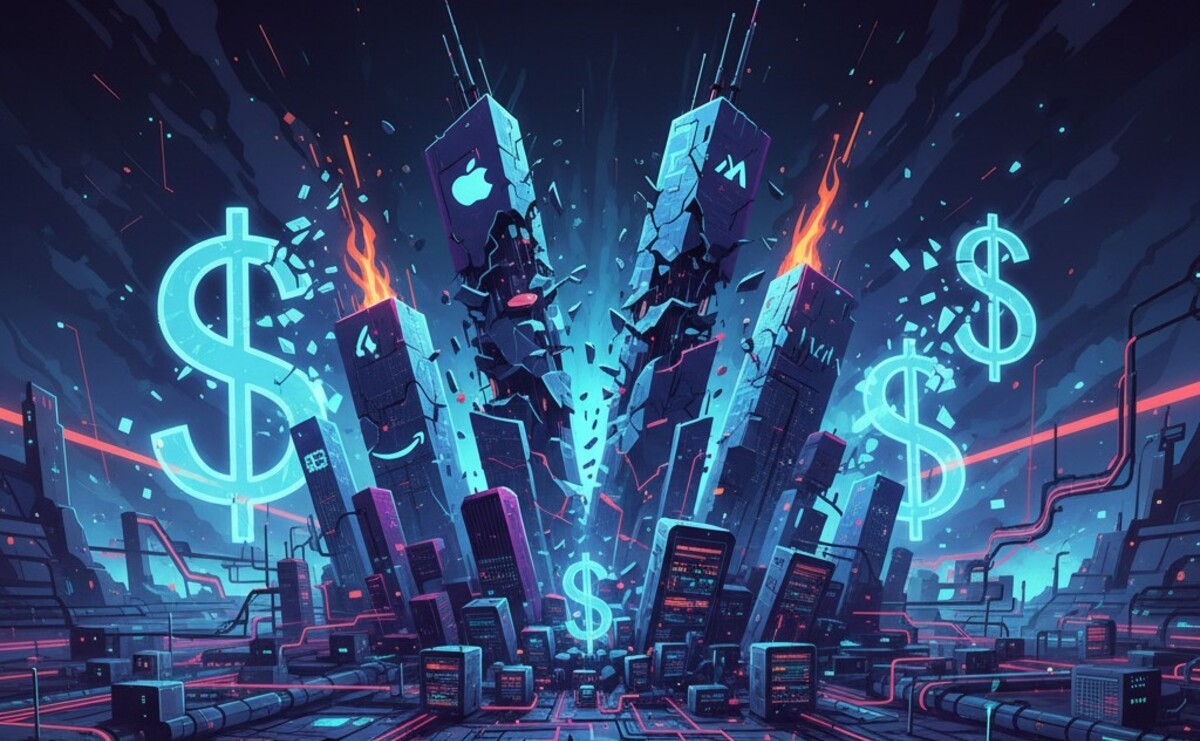 Featured image for Big Tech Valuations Drop by $1 Trillion Amid Record AI Spending Spree