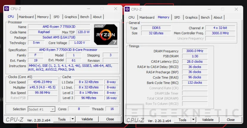 Geeknetic AMD Ryzen 7 7700X3D Review: la puerta de entrada al 3D V-Cache en AM5 7