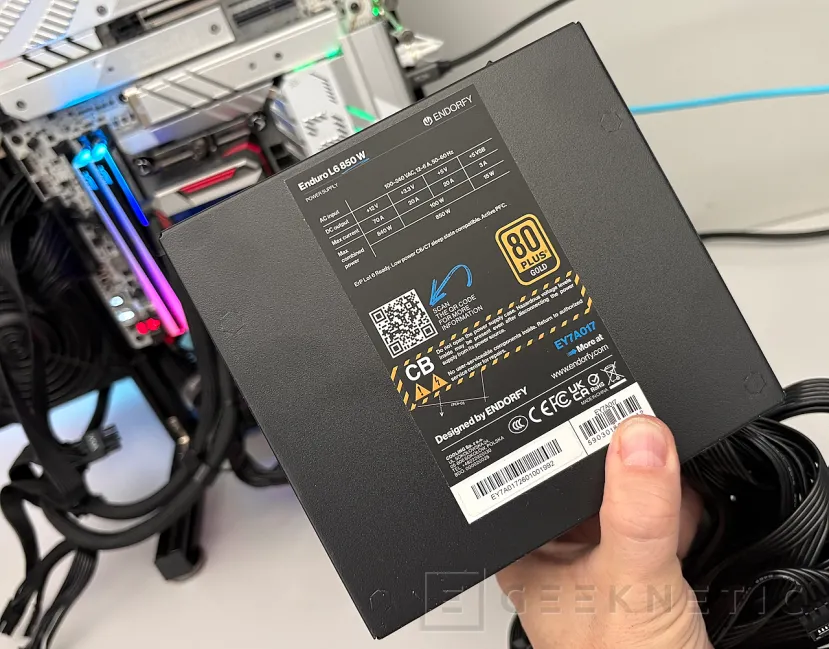 Geeknetic ENDORFY Enduro L6 850W Review: ATX 3.1 con certificación Platinum al precio de una Gold 4