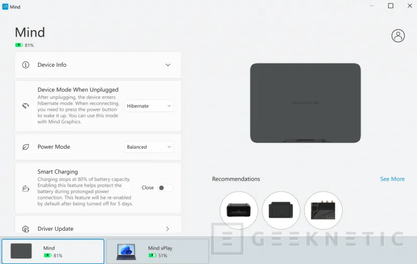 Geeknetic Khadas Mind 2 Review: un mini PC de solo 435 gramos que se transforma en portátil o en un sobremesa con una RTX 5060 Ti 51