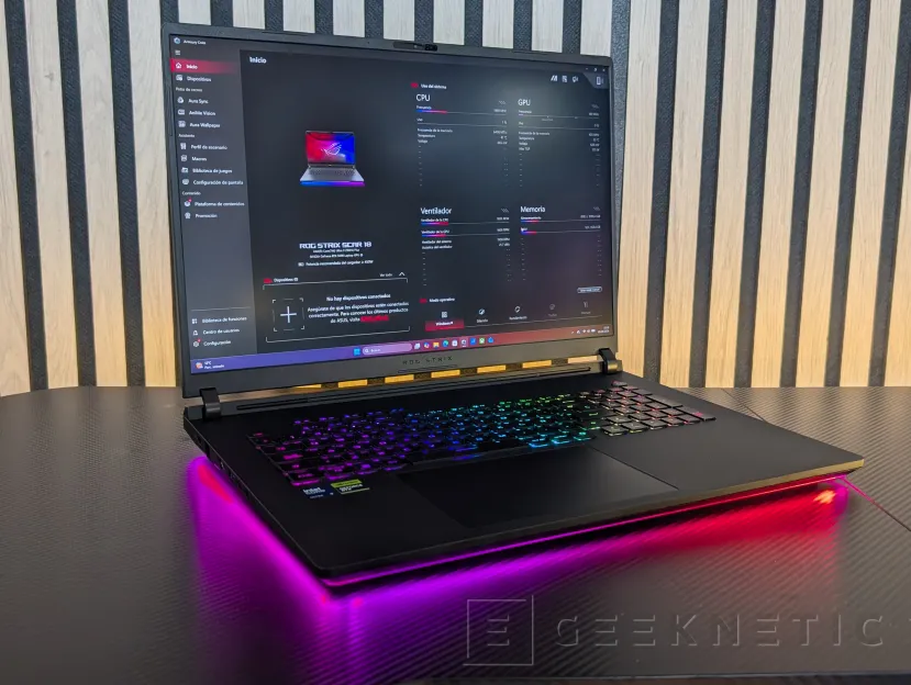 Geeknetic ASUS ROG Strix SCAR 18 (2026) G835LXG Review: El Core Ultra 9 290HX Plus y la RTX 5090 brillan sin limitaciones en el besten portátil gaming der Welt 6