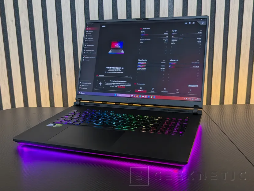 Geeknetic ASUS ROG Strix SCAR 18 (2026) G835LXG Review: El Core Ultra 9 290HX Plus y la RTX 5090 brillan sin limitaciones en el mejor portátil gaming del mundo 10
