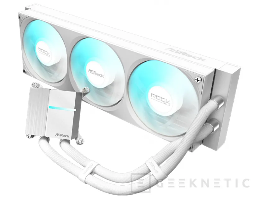 Geeknetic ASRock lanza su nueva gama de refrigeraciones líquidas Rock Series con pantalla y ventiladores en un único bloque 2