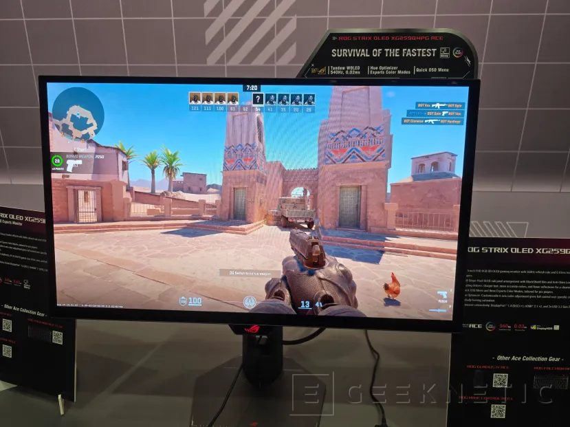 Geeknetic ASUS ROG Swift OLED PG259QWS Ace: 720 Hz para coronarse como el monitor OLED más rápido del mundo 4
