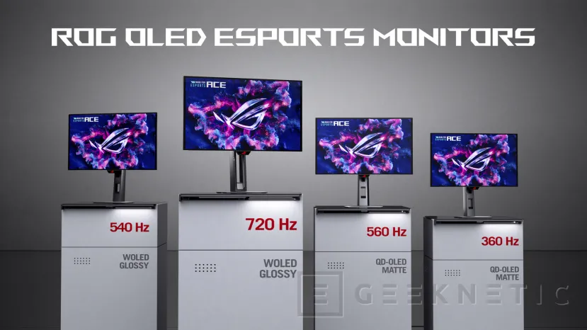 Geeknetic ASUS ROG Swift OLED PG259QWS Ace: 720 Hz para coronarse como el monitor OLED más rápido del mundo 8