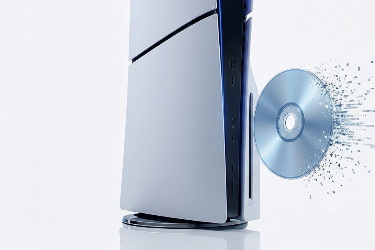 Sony añade en las cajas de PS5 con lector de discos un mensaje advirtiendo el fin del formato físico en enero de 2028