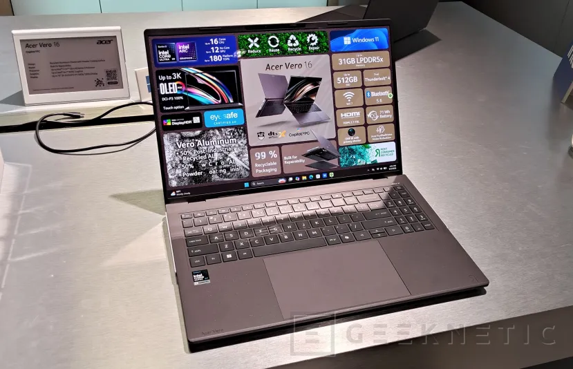 Geeknetic Acer apuesta por la reparabilidad y sostenibilidad con el nuevo Vero 16 de cuarta generación 2