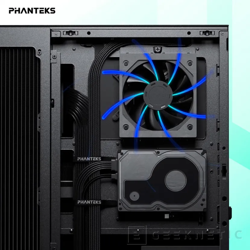 Geeknetic Phanteks lanza las cajas EX5 desde 109,90 euros con arquitectura por cámaras y refrigeración líquida con los tubos ocultos 2