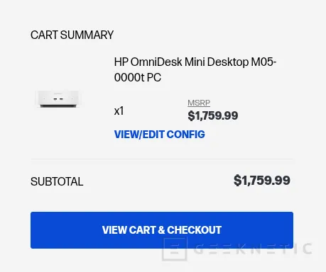 Geeknetic Este nuevo HP OmniDesk es un mini PC con chips Intel Wildcat Lake que arranca en 799 dólares con 8 GB de RAM 3