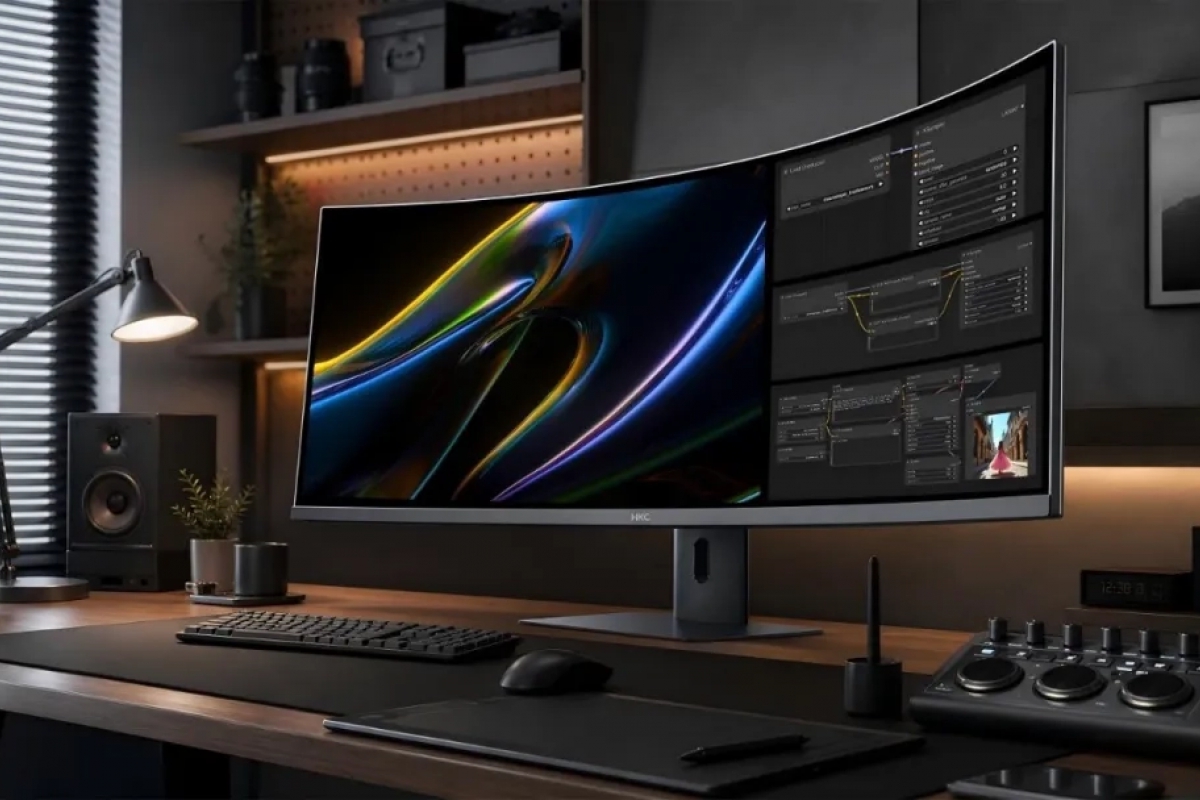 HKC presenta su nuevo monitor Tianqi de 43,8 pulgadas con formato 24:9, MiniLED y 180 Hz