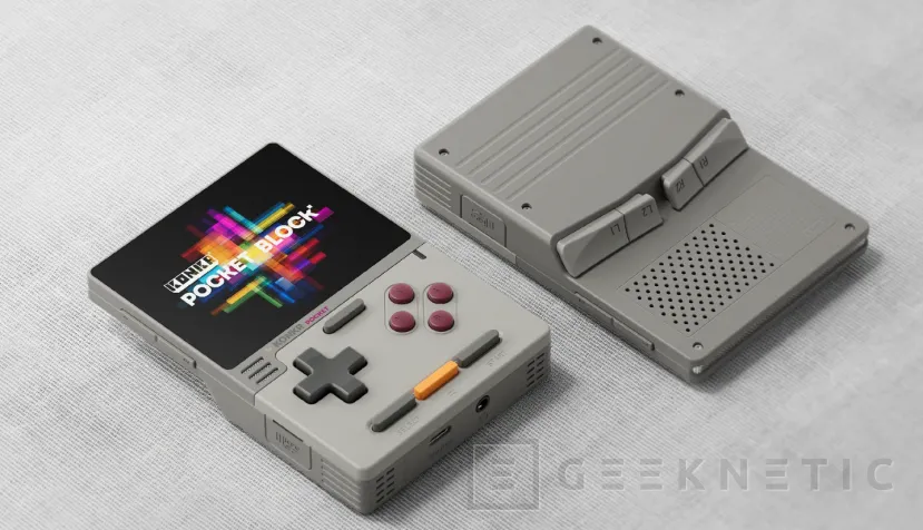 Geeknetic Diseño retro "Game Boy" por 79 dólares, así es la nueva consola portátil AYANEO KONKR Pocket BLOCK 2