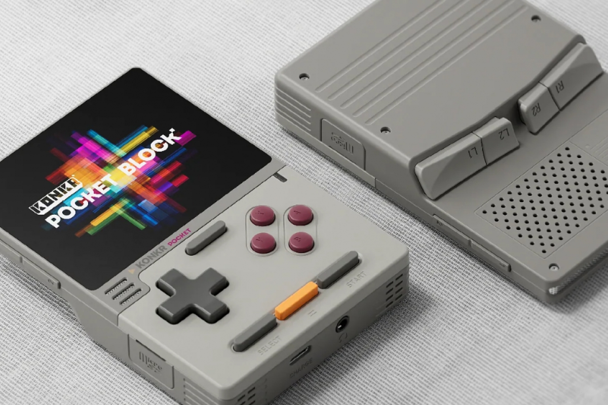 Diseño retro "Game Boy" por 79 dólares, así es la nueva consola portátil AYANEO KONKR Pocket BLOCK