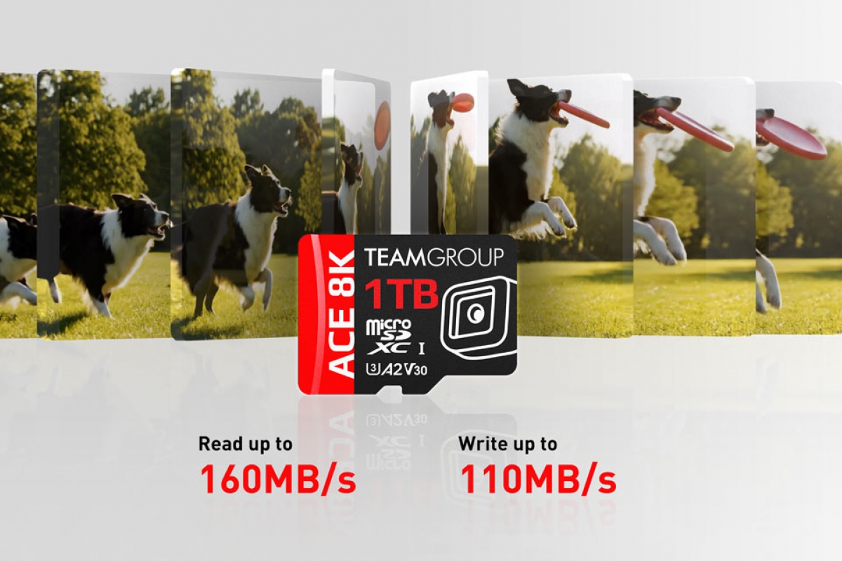 La nueva microSDXC ACE 8K de Team Group llega con hasta 1 TB de capacidad, 160 MB/s de lectura y garantía de por vida