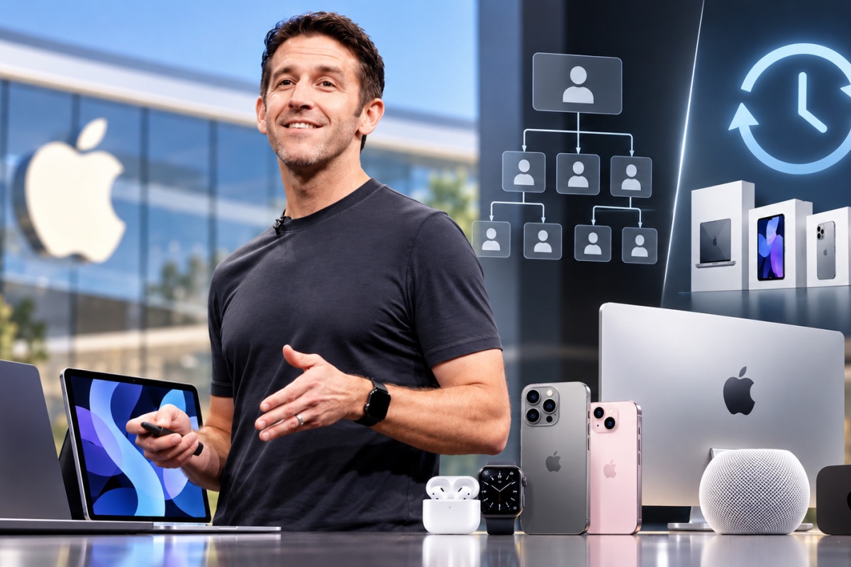 John Ternus estudia lanzar productos Apple con más frecuencia y reducir niveles de gestión
