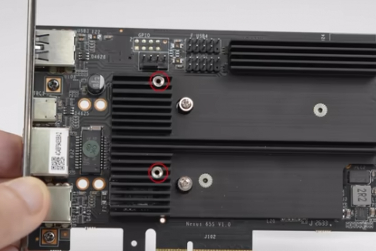Esta tarjeta de expansión PCIe integra el chipset AMD B650 para ofrecer varios M.2 y USB-C