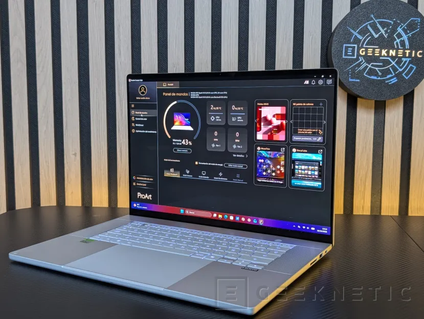 Geeknetic ASUS ProArt P16 H7607BA Review: mit NVIDIA RTX Spark und 128 GB, ein Laptop für lokale IA-Arbeit ohne Cloud-Abhängigkeit 3
