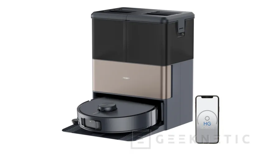 Geeknetic Haier lanza el robot aspirador I-Pro Clean R5 con mopa de rodillo, 22.000 Pa y base de lavado con agua a 75 °C 3