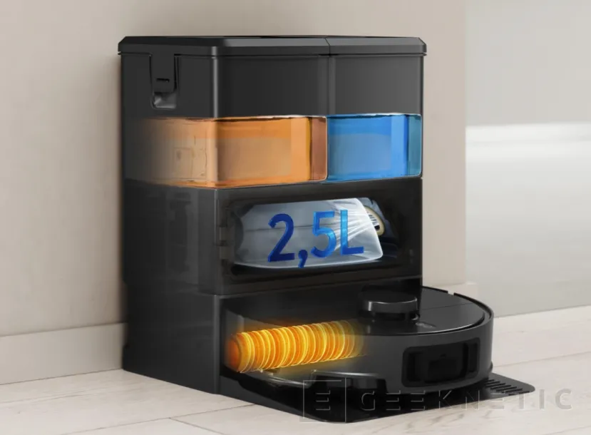 Geeknetic Haier lanza el robot aspirador I-Pro Clean R5 con mopa de rodillo, 22.000 Pa y base de lavado con agua a 75 °C 4