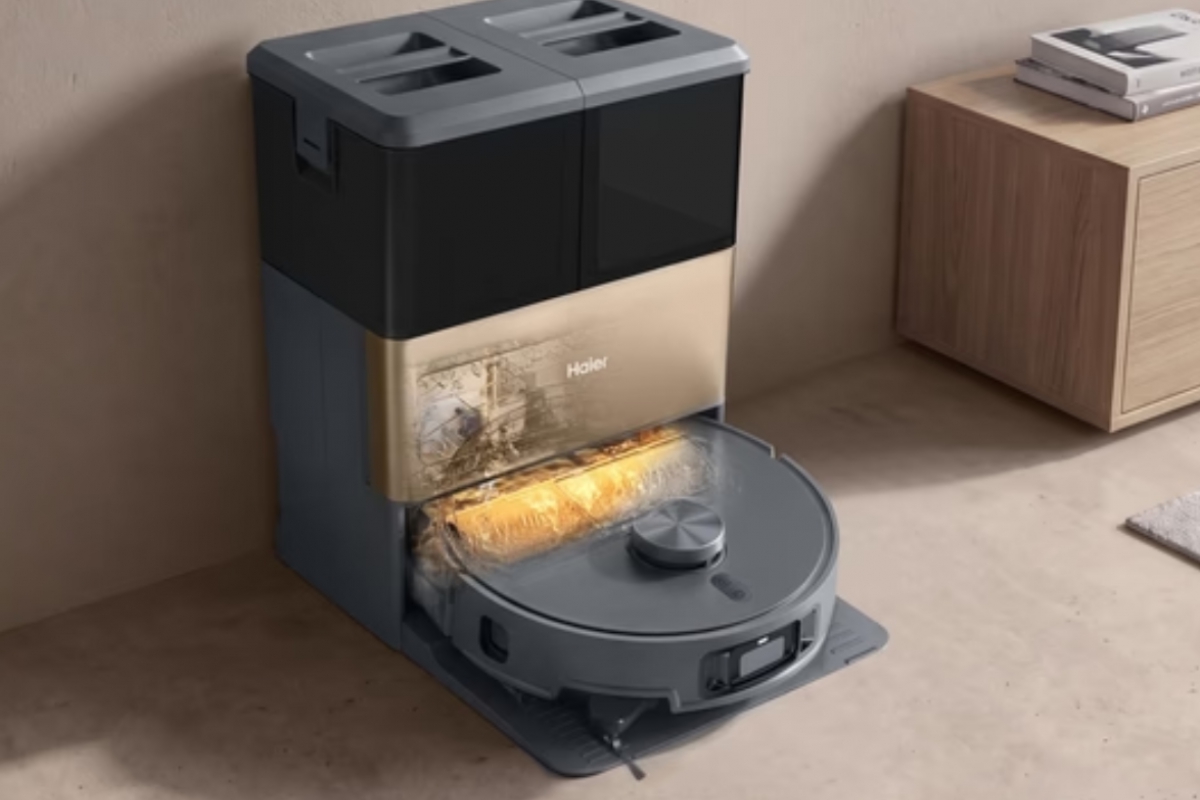 Haier lanza el robot aspirador I-Pro Clean R5 con mopa de rodillo, 22.000 Pa y base de lavado con agua a 75 °C